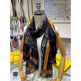 FENDI Длинный шарф с цепочкой FF  100% шелк высшего качества От