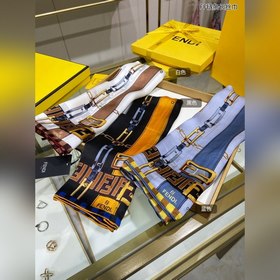 FENDI Длинный шарф с цепочкой FF  100% шелк высшего качества От