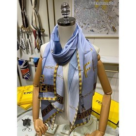 FENDI Длинный шарф с цепочкой FF  100% шелк высшего качества От