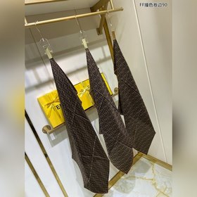 FENDI FF контрастный рулон 90 100% шелк высшего качества Изготов
