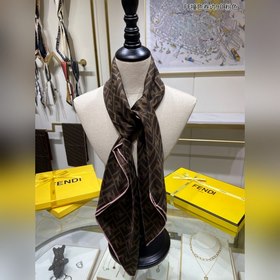 FENDI FF контрастный рулон 90 100% шелк высшего качества Изготов