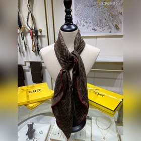 FENDI FF контрастный рулон 90 100% шелк высшего качества Изготов