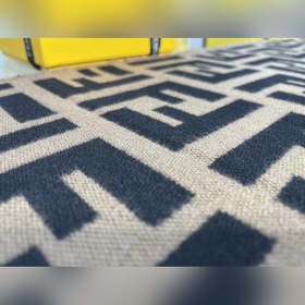 Fendi/Фенди Серия с двойным логотипом F 95% шерсть + 5% шелк FF 