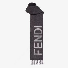 Fendi Двусторонняя шарф-хомут для мужчин и женщин из кашемира и ш