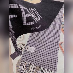 Fendi Двусторонняя шарф-хомут для мужчин и женщин из кашемира и ш