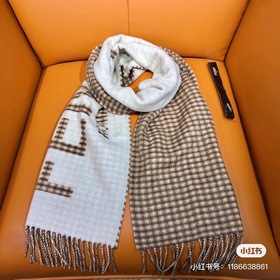 Fendi Двусторонняя шарф-хомут для мужчин и женщин из кашемира и ш