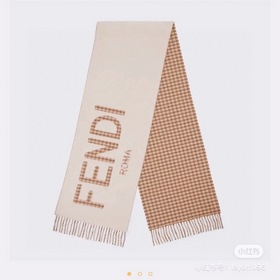 Fendi Двусторонняя шарф-хомут для мужчин и женщин из кашемира и ш