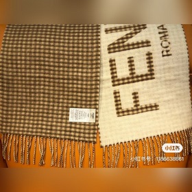 Fendi Двусторонняя шарф-хомут для мужчин и женщин из кашемира и ш