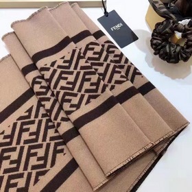 Шарф FENDI с логотипом FF из шерсти Натуральный материал, подходи