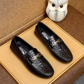 Ferragamo Новая модель туфель с пуговицами Верх из импортной кожи