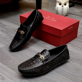 Ferragamo Новая модель туфель с пуговицами Верх из импортной кожи