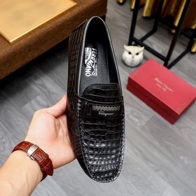 Ferragamo Новые туфли-ботинки черного цвета Импортная кожаная пов