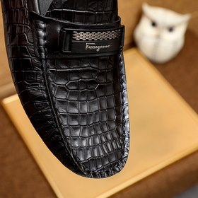 Ferragamo Новые туфли-ботинки черного цвета Импортная кожаная пов