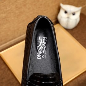 Ferragamo Новые туфли-ботинки черного цвета Импортная кожаная пов