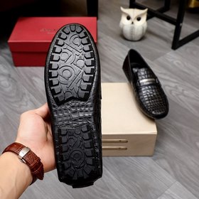 Ferragamo Новые туфли-ботинки черного цвета Импортная кожаная пов