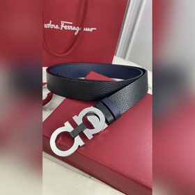 Мужской ремень Salvatore Ferragamo Двусторонний регулируемый рем