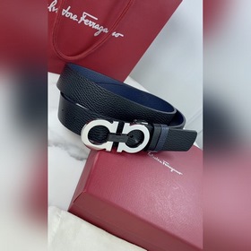 Мужской ремень Salvatore Ferragamo Двусторонний регулируемый рем