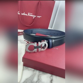 Мужской ремень Salvatore Ferragamo Двусторонний регулируемый рем