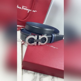 Мужской ремень Salvatore Ferragamo Двусторонний регулируемый рем