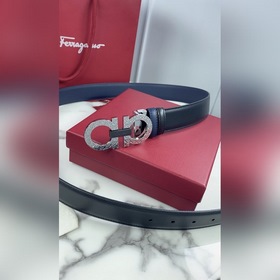 Мужской ремень Salvatore Ferragamo Двусторонний регулируемый рем