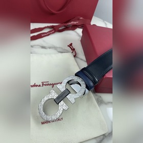 Мужской ремень Salvatore Ferragamo Двусторонний регулируемый рем
