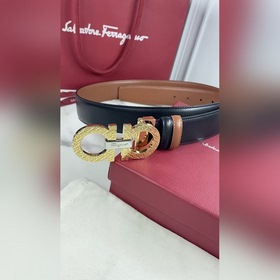 Мужской ремень Salvatore Ferragamo Двусторонний регулируемый рем