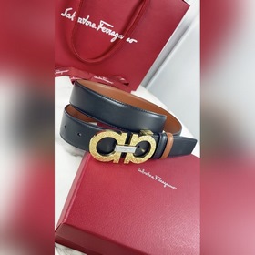 Мужской ремень Salvatore Ferragamo Двусторонний регулируемый рем