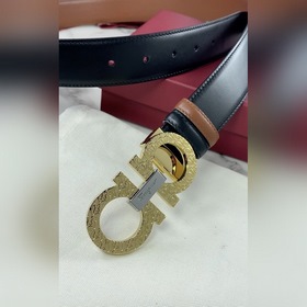 Мужской ремень Salvatore Ferragamo Двусторонний регулируемый рем