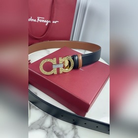Мужской ремень Salvatore Ferragamo Двусторонний регулируемый рем