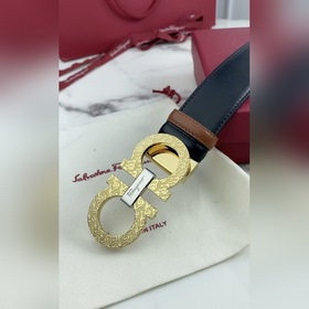 Мужской ремень Salvatore Ferragamo Двусторонний регулируемый рем