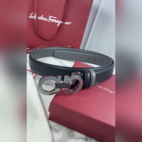 Мужской ремень Salvatore Ferragamo Двусторонний регулируемый рем