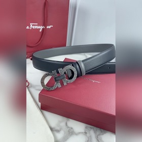 Мужской ремень Salvatore Ferragamo Двусторонний регулируемый рем