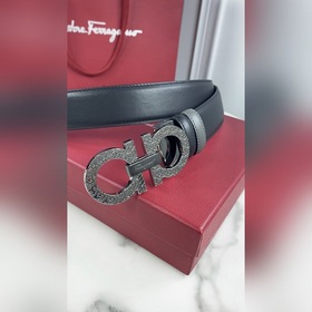 Мужской ремень Salvatore Ferragamo Двусторонний регулируемый рем