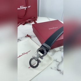 Мужской ремень Salvatore Ferragamo Двусторонний регулируемый рем