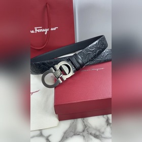 Мужской ремень Salvatore Ferragamo Двусторонний регулируемый рем