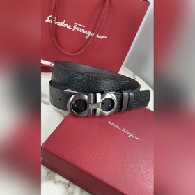 Мужской ремень Salvatore Ferragamo Двусторонний регулируемый рем