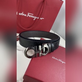 Мужской ремень Salvatore Ferragamo Двусторонний регулируемый рем