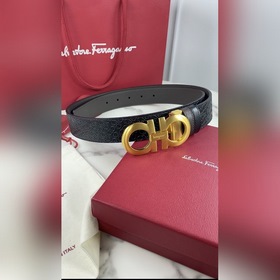 Мужской ремень Salvatore Ferragamo Двусторонний регулируемый рем