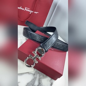 Мужской ремень Salvatore Ferragamo Двусторонний регулируемый рем