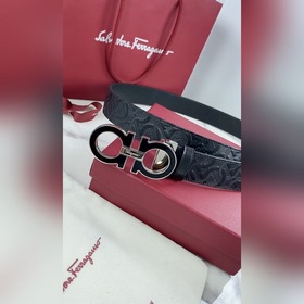 Мужской ремень Salvatore Ferragamo Двусторонний регулируемый рем