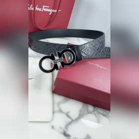 Мужской ремень Salvatore Ferragamo Двусторонний регулируемый рем