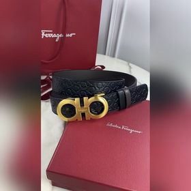 Мужской ремень Salvatore Ferragamo Двусторонний регулируемый рем