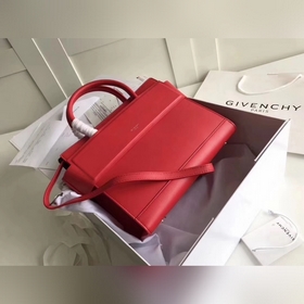 Givench Horizon Ручная сумка из гладкой кожи с плоским дном Модел