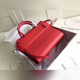 Givench Horizon Ручная сумка из гладкой кожи с плоским дном Модел