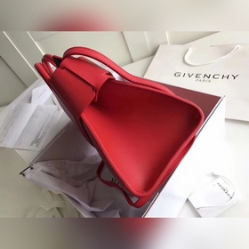Givench Horizon Ручная сумка из гладкой кожи с плоским дном Модел