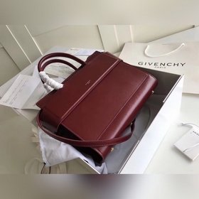 Givench Horizon Ручная сумка из гладкой кожи с плоским дном Модел