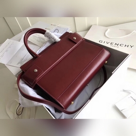 Givench Horizon Ручная сумка из гладкой кожи с плоским дном Модел