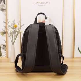 GUCCI Модный рюкзак, модель： 450967, черный с тиснением Размеры：