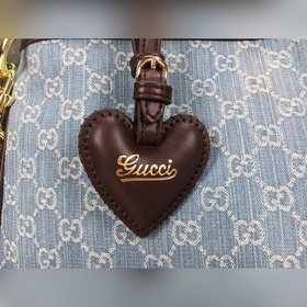 GUCCI Классическая сумка из джинсовой ткани с цветочным узором Мо