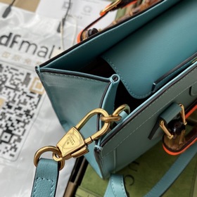 GUCCI сумка с двойным логотипом G, сумка-тоут с ручкой виде бамбу